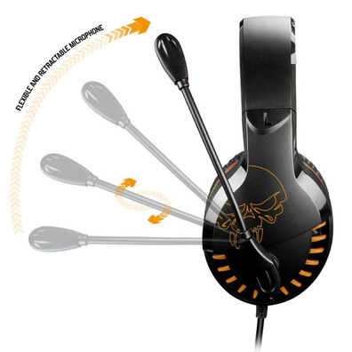 Auriculares Gaming mit Micrófono Spirit of Gamer PRO-H3 MultiPlataforma Edition Jack 3.5 Naranja