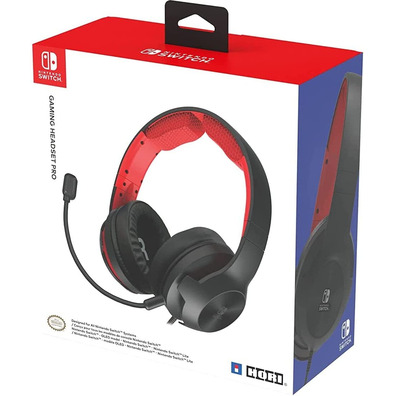 Auriculares Gaming Hori Pro Schwarz/Rot