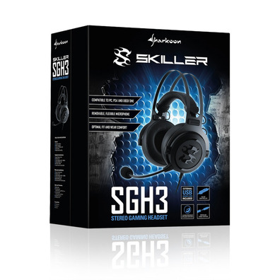 Auriculares Gaming Sharkoon Skiller SGH3 Negro