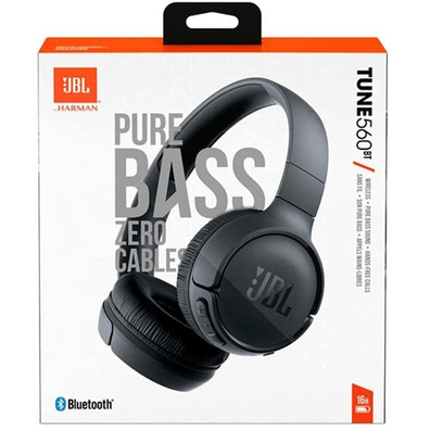 Auriculares Inalámbricos JBL Tune 560BT Negro