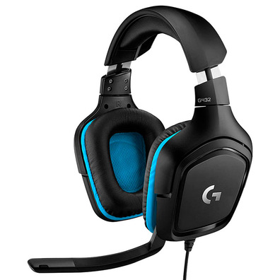 Logitech Auriculars G432 7.1 mit Mikrofon USB/Jack 3.5 Schwarz