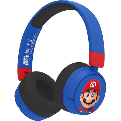 Auriculares OTL Wireless Bluetooth Kopfhörer Super Mario Azul