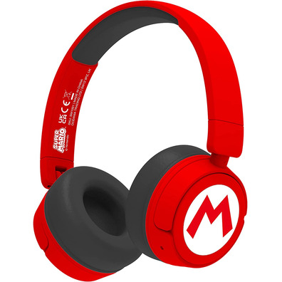 Auriculares OTL Wireless Bluetooth Kopfhörer Super Mario Rojo