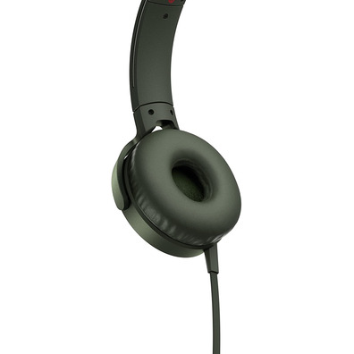 Auriculares Sony MDR-XB550AP Extra Bass con Micrófono Verdes