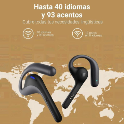 Auricular Translator Timekettle W4 Pro IA Black in Echtzeit