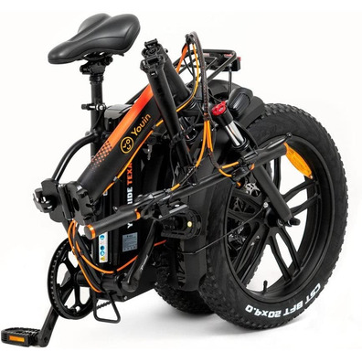 Bicicleta Eléctrica FAT Bike Youin You-Ride Texas Negro/Naranja