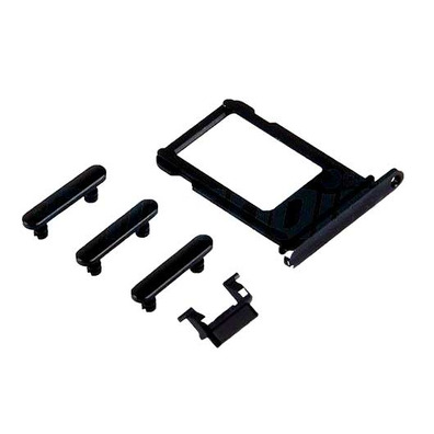 SIM Card Tray+Side Buttons for iPhone 7 Plus (5.5"), Black