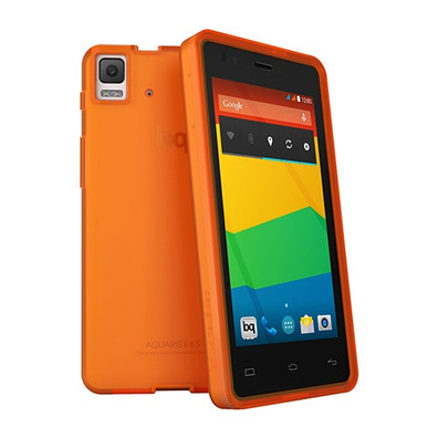 bq Aquaris E4.5 Gummie Cover Orange