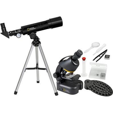 Bresser National Geographic Set Teleskopio + Microscopio