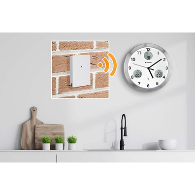 Bresser Reloj de Pared MyTime IO 30cm Blanco