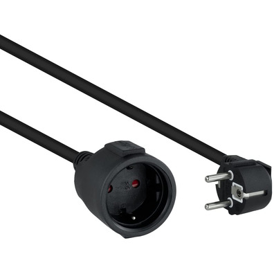 Kabel Alimentación Alargador Nanocable 2m Negro