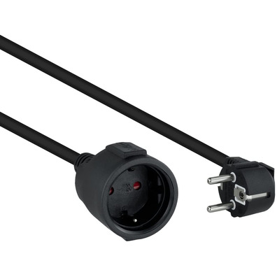 Kabel Alimentación Alargador Nanocable 2m Negro