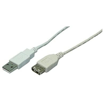 Kabel Extensor USB (A) 2.0 a USB (A) Logilink 5m Gris