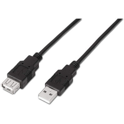 Kabel Extensor USB (A) a USB (A) 2.0 Aisens 3m Negro