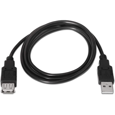 Kabel Extensor USB (A) a USB (A) 2.0 Aisens 3m Negro