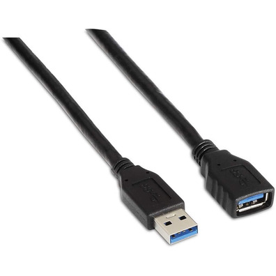 Kabel Extensor USB (A) a USB (A) 3.0 Aisens 1m Negro