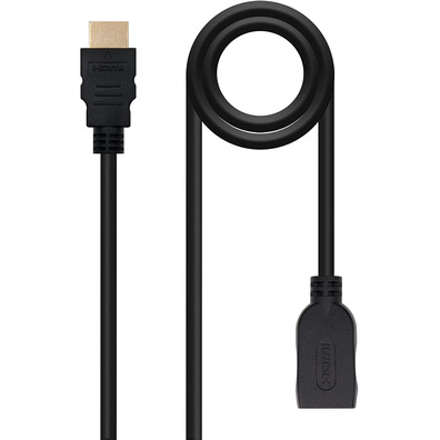 Kabel HDMI 2.0 a HDMI-A Nanocable 1m Negro
