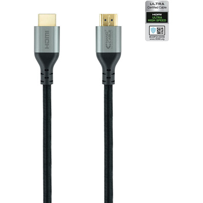 Kabel HDMI 2.1 Nanokable Ultra High Speed 1m Negro