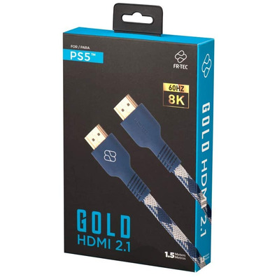 Kabel HDMI 2.1 para Playstation 5 1.5 m FR-TEC Gold