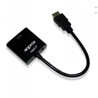 Cable HDMI-VGA with audio.