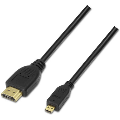 Kabel Micro HDMI (D) M a HDMI (A) M Aisens 1.8M Negro