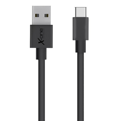 USB-kabel Typ-C-ebene X-One Schwarz