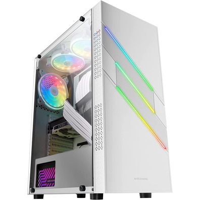 Caja ATX Semitorre XL Mars Gaming MC-U3 Blanco