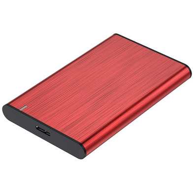 Caja Externa 2.5 '' USB 3.1 SATA Aisens Aluminio Negro ASE-2525RED