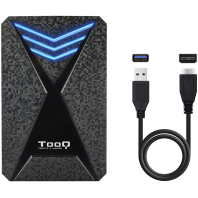 Caja Externa Gaming 2,5 '' SATA USB 3.1 TooQ TQE-2550BL Azul