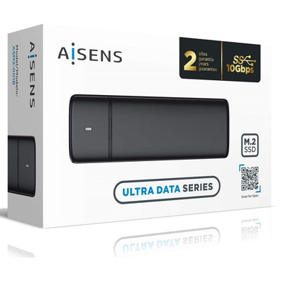 Caja Externa SSD M.2 SATA USB 3.2 AISENS Negro ASM2-001B