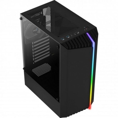 Caja Gaming Semitorre Aerocool Bionic V1 RGB Negro