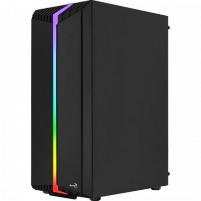 Caja Gaming Semitorre Aerocool Bionic V2 RGB Negra