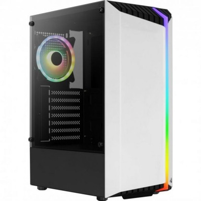 Caja Gaming Semitorre Aerocool Bionic V2 RGB Blanca