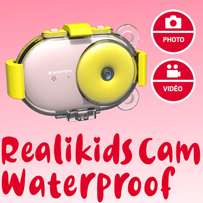 Cámara Digital Deportiva AgfaPhoto Realikids Cam Wasserdicht Rosa