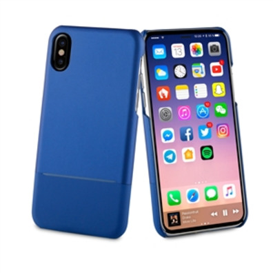 Double Skin PU Blau "Special Edition" Apple iPhone X Muvit