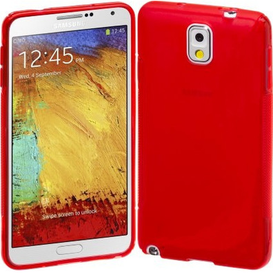 Rubber Case for Samsung Galaxy Note 3 Rot