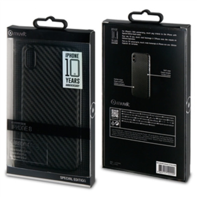 Schwarzes Carbonfasergehäuse "special edition" iphone X muvit