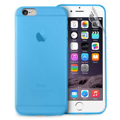 Ultra Slim Case 0.3" Blue iPhone 6/6s Plus Puro