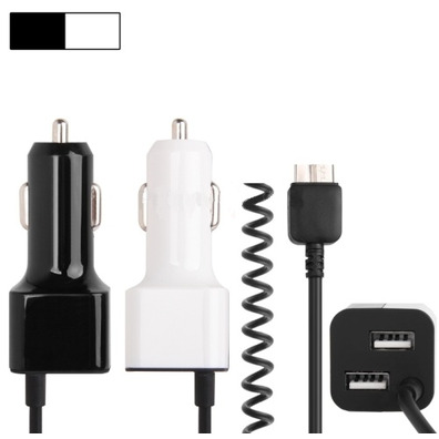 Car Charger for Samsung Galaxy Note 3 Schwarz