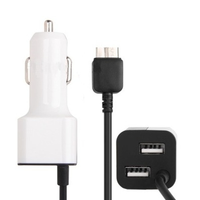 Car Charger for Samsung Galaxy Note 3 Weiss