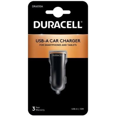 Cargador de Coche Duracell DR6030A/1xUSB/12W