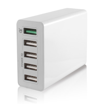 CARGADOR RED QUICK & SMART 5 USB KSIX 3.0 und INTELLIGENT CHARGE