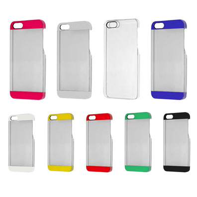 Transparent Plastic Case for iPhone 5/5S Schwarz