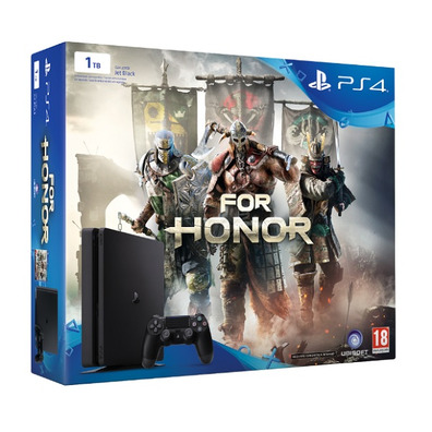 PS4 1 tb Slim Black + für Honor Console