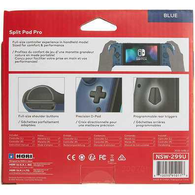 Controller Hori Split PAD Pro Azul