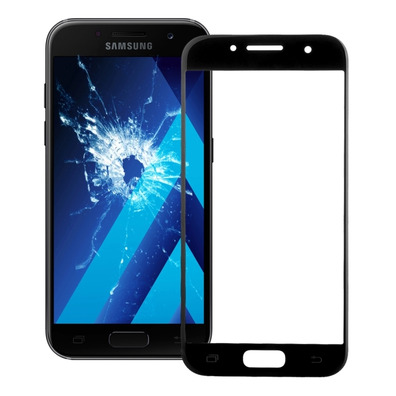 Front Glas Schwarz - Samsung Galaxy A3 2017