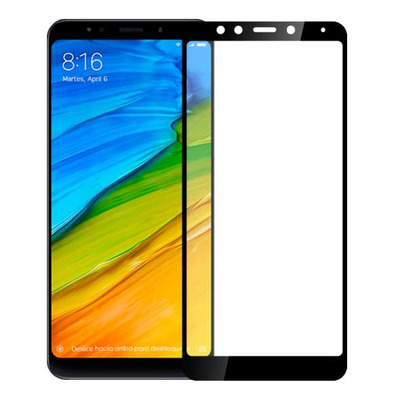 Gehärtetes Glas Full Cover 5D - Xiaomi Redmi 5 Plus Schwarz