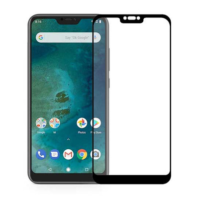 Gehärtetes Glas Full Cover - Xiaomi Mi A2 Lite (Redmi 6 Pro) Schwarz