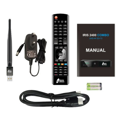 Satelliten-Decoder + TDT Iris 2400 UHD Combo
