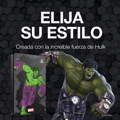 Disco Duro Externo Seagate Game Drive 2TB PS4 Hulk